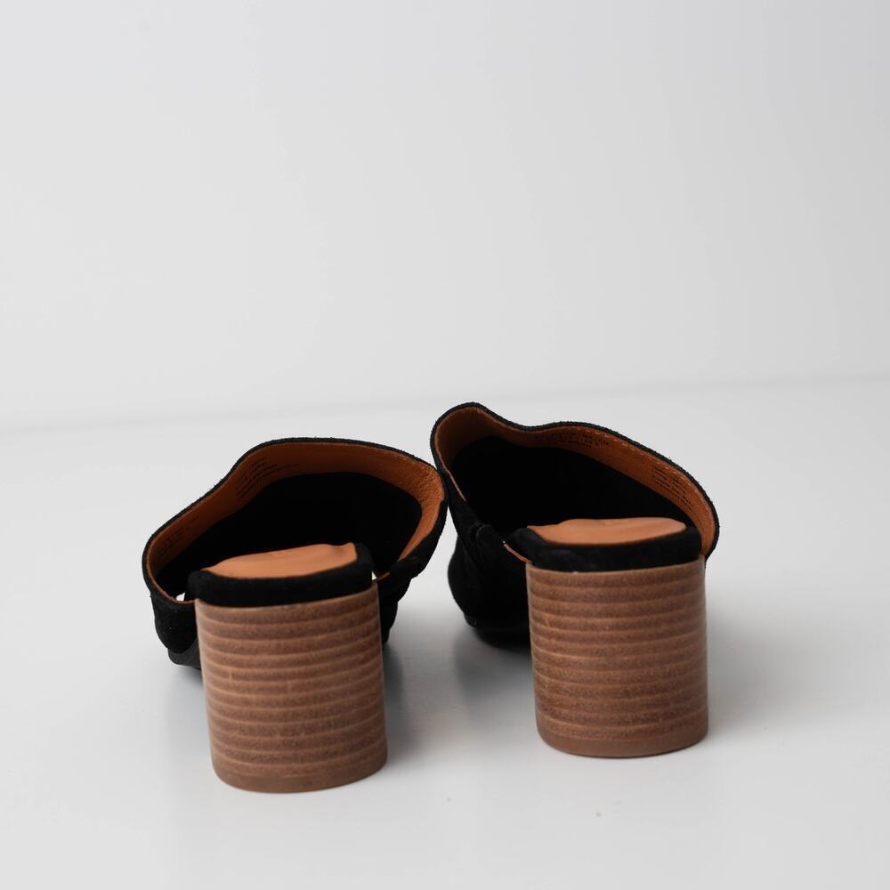 Gentle Souls by Kenneth Cole Chas Heeled Slide Suede Sandals - Picture 2 of 7